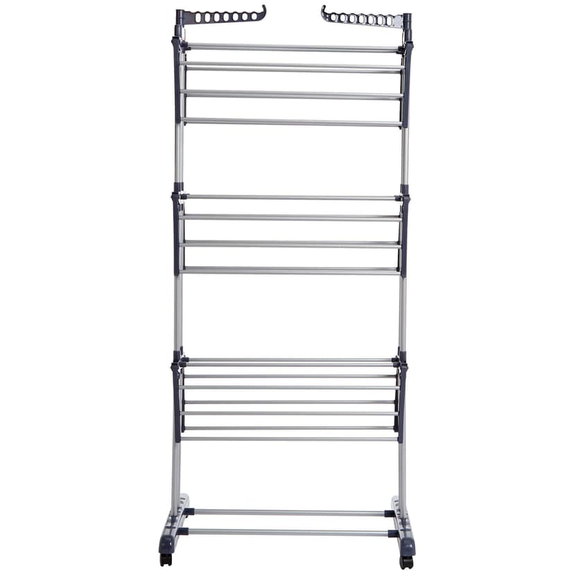 Amazon Basics Séchoir à Linge Intérieur, à Ailes Pliables, à 4 Niveaux, 72,9 à 126 x 64 x 173 cm (L x L x H), Argenté, pour Vêtements - 8
