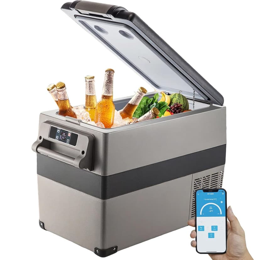 VEVOR Glacière Électrique Voiture, 45 L, Réfrigérateur Portable à Compression, 60 W, Mini Frigo, 69,3x34,5x45,6 cm, Glacière Électrique, Mini Congélateur Compresseur pour Maison/Voiture/Camping - 1