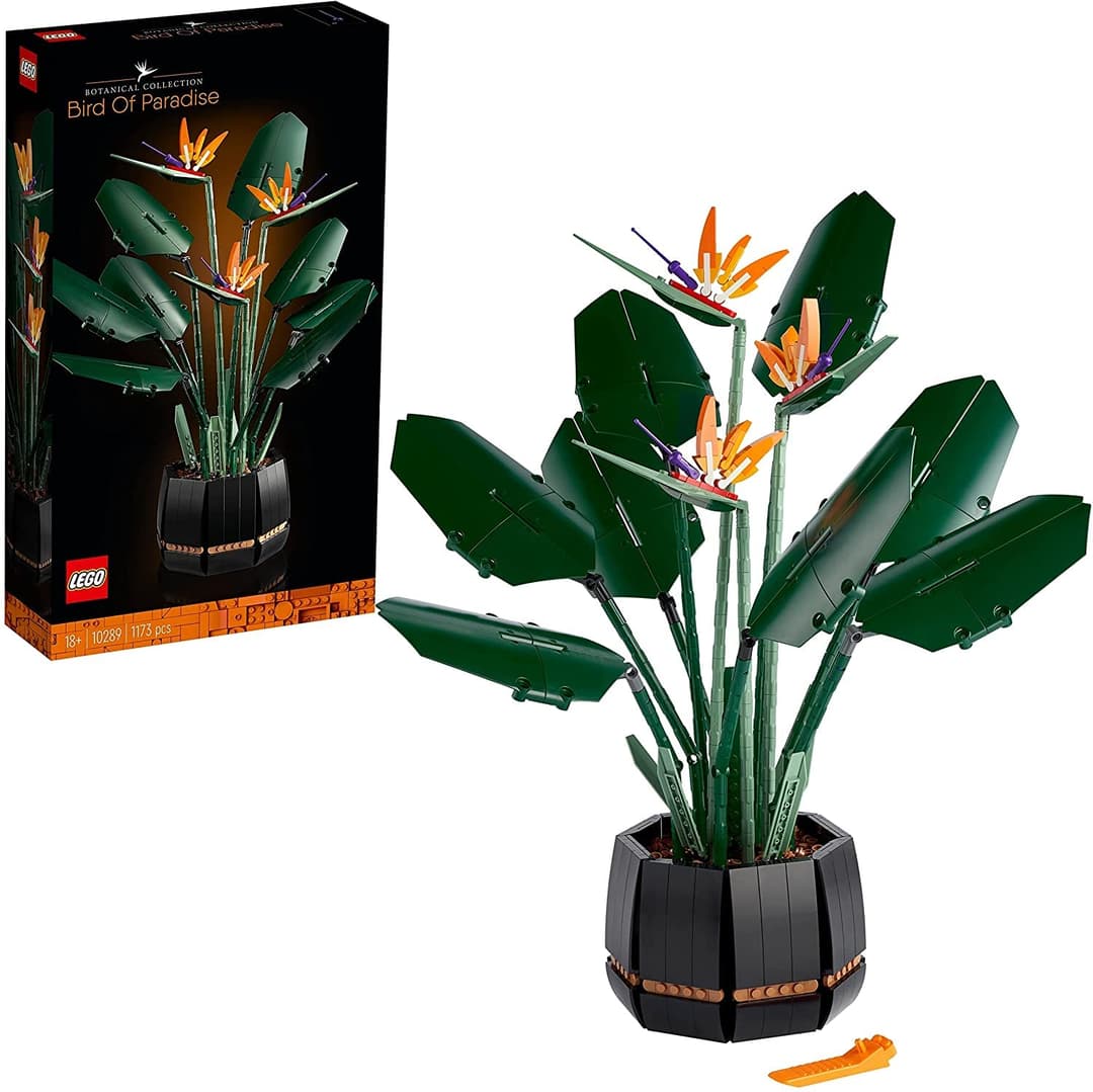 Lego 10289 Creator Expert L'oiseau de Paradis Jeu de Construction pour Adultes, Plantes Artificielles Fleurs Déco, Idée Cadeau