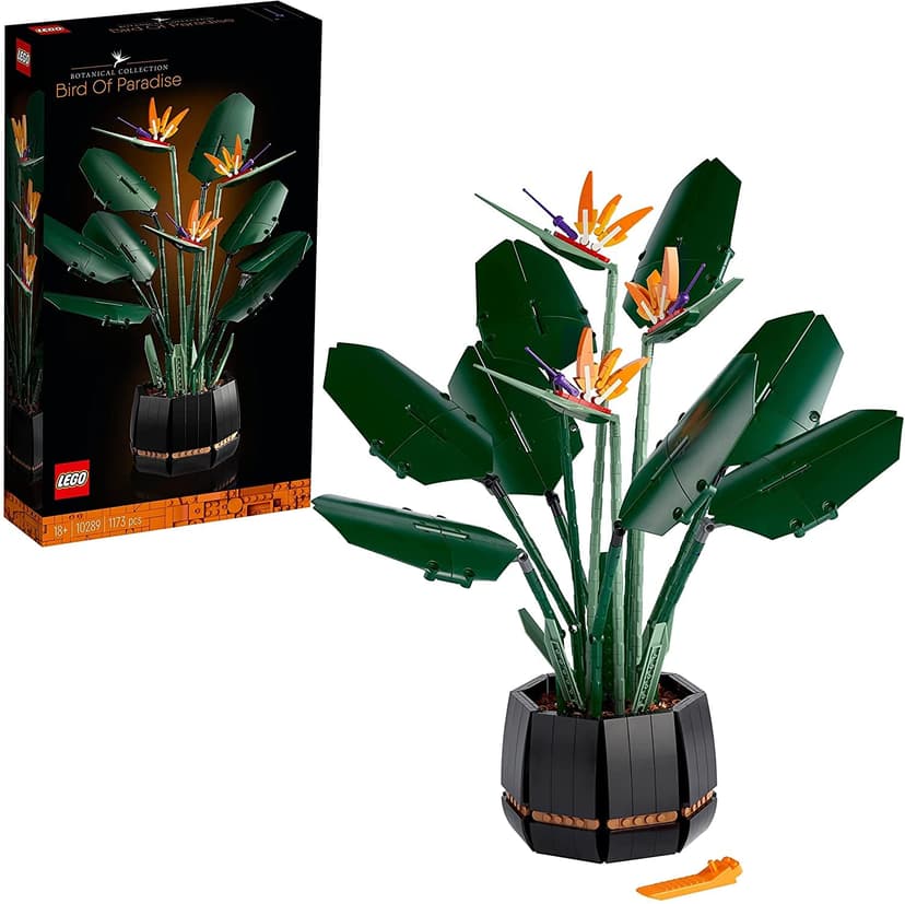 LEGO Icons 10289 L'Oiseau de Paradis, Fleurs Décoratives, Maquette Botanical Collection, Construction Plantes, pour Adultes - 1
