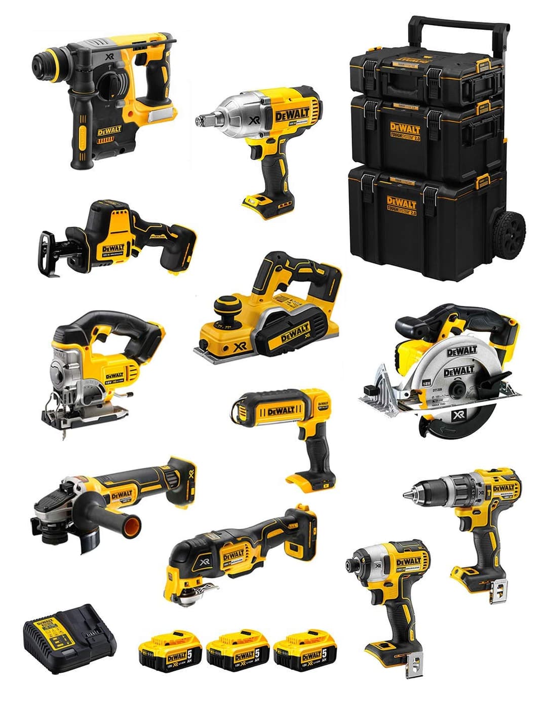 DeWALT Kit DWK1102 (DCD796 + DCH273 + DCG405 + DCF887 + D…