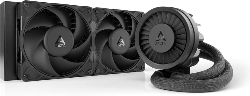 ARCTIC Liquid Freezer III Pro 240 - AIO CPU Cooler, 2 x 120 mm Water Cooling, 38 mm Radiator, PWM Pump, VRM Fan, AMD AM5/AM4, Intel LGA1851/1700 Contact Frame - Black - 1