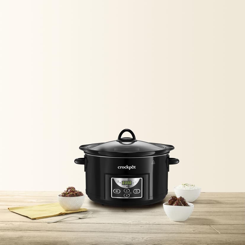 Crock-pot 4.7l Gloss Black Digital Countdown Slow Cooker - 2