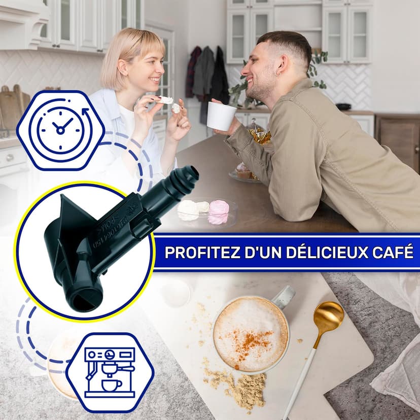 Einfüllstutzen für Kaffeevollautomat mit Originalcode 996530039639 0301.R04.150 842500283 für Philips für Gaggia für Saeco - MADE IN ITALY - Garantie 10 Jahre - MONTERAL - 6