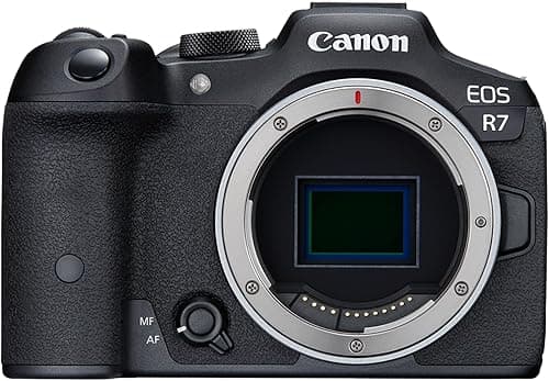 Canon EOS R7 (Boîtier) - Appareil Photo Hybride - Capteur APS-C 32,5 MP, Autofocus CMOS Dual Pixel II - Appareil Photo Numérique 4K 60p, Prise de Vue en Continu Jusqu’à 15 ips - Bluetooth, Wi-Fi, WLAN
