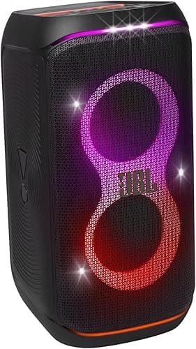 JBL PartyBox Club 120 Portable Bluetooth Party Speaker with Foldable Handle, JBL Pro Sound, Splashproof Design, Light Show, AI Sound Boost, 12-Hour Playtime, Black, EU Plug (Type C)