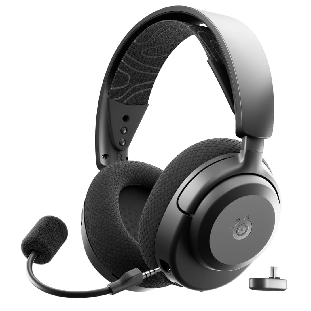 SteelSeries Arctis Nova 3P Wireless - PS5 Headset - Gaming Headset - Mobile App Control - 40 HR Battery with fast charging - Compatible with PlayStation, PC, Switch - 2.4GHz/Bluetooth - Black