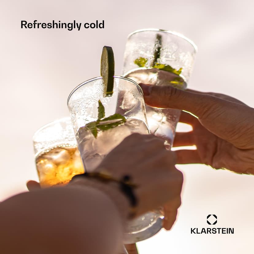 Klarstein 1.8L Small Ice Maker Machine, Counter Top Ice Machine For Home and Kitchen, Fast Operation, 15 kg of Crushed and Bullet Ice, Touch Controls, Easy To Clean Countertop Ice Cube Maker Machine - 6