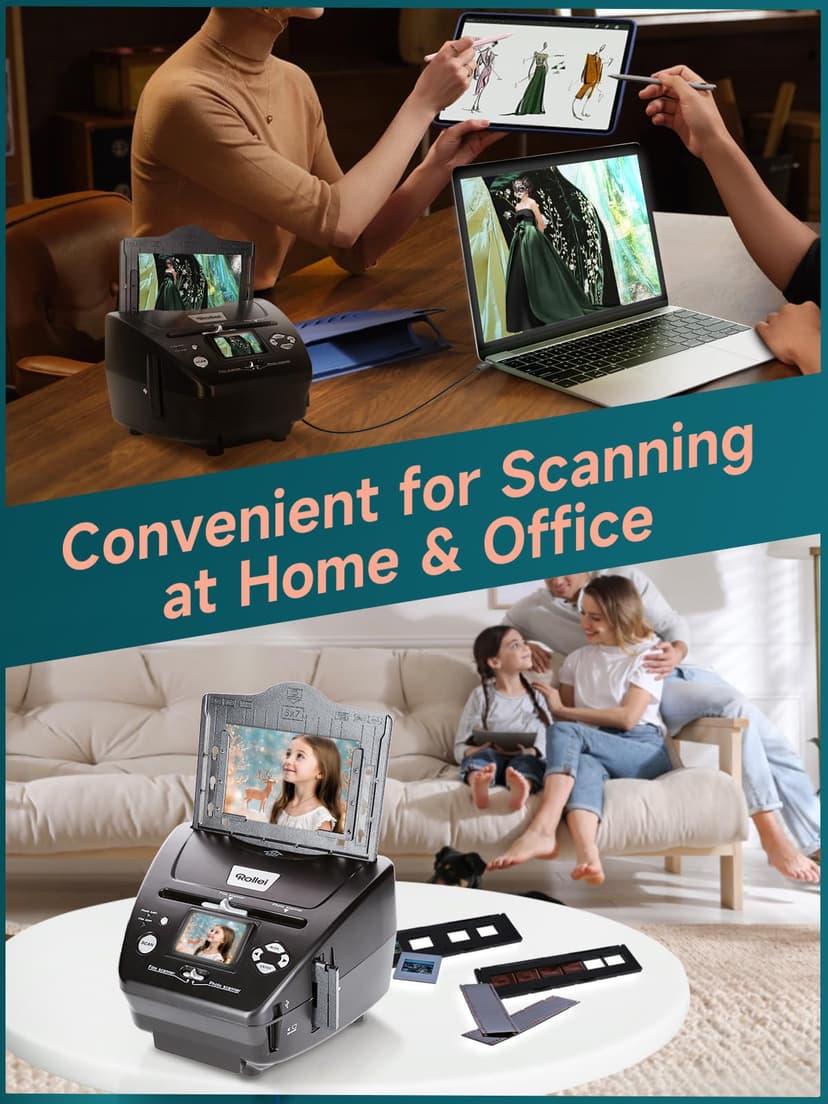 Rollei PDF-S 240 SE - Multi-scanner for photos, slides and negatives, scanning process in seconds, incl. image editing software - black - 5