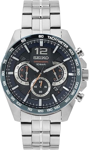 Seiko Hommes Analogique Quartz Montre avec Bracelet en Ac…