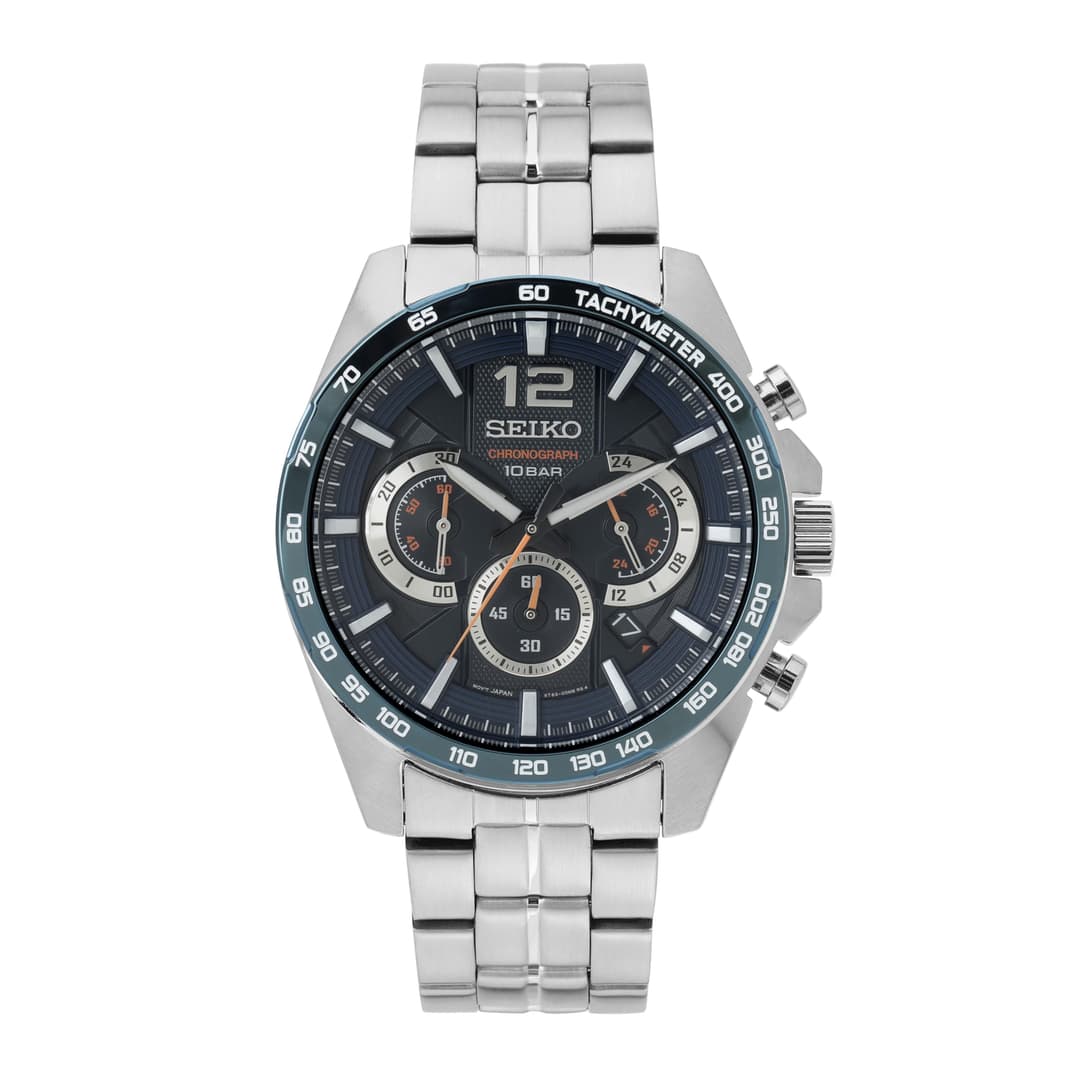 Seiko Hommes Analogique Quartz Montre avec Bracelet en Ac…
