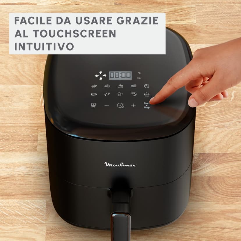 Moulinex Easy Fry Max 5L Air Fryer for Cooking in a Short Time, Energy Saving Up to 70%, Intuitive Control Panel, 10 Automatic Programs, Up to 6 People, EZ245820 - 6