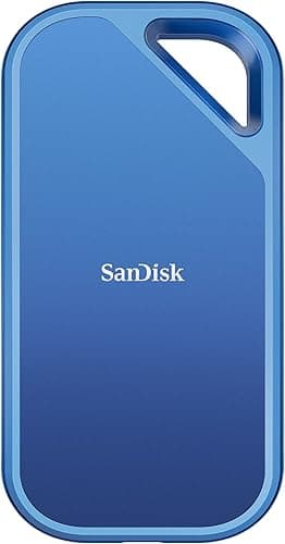 SanDisk Creator Pro Portable SSD 1 To (disque SSD pour les créateurs de contenu, jusqu'à 2000 Mo/s, en lecture/ en écriture, résistance aux chutes de 3 mètres, 1 mois d'Adobe Creative Cloud inclus)