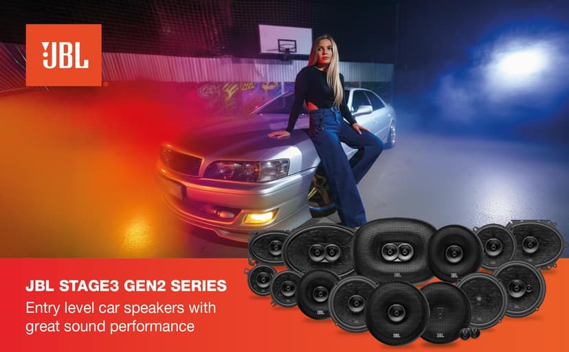 JBL STAGE3 GEN2 68MF 6.5" Frontless Full-Range Speaker Set - 5