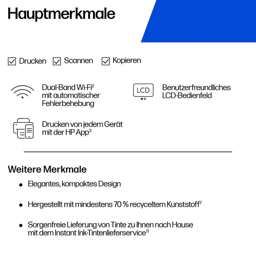 HP DeskJet 2920 Wireless All-in-One Colour Printer - 5