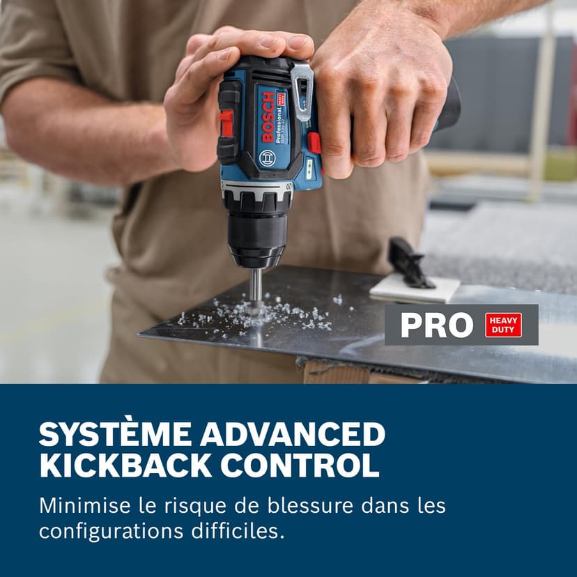 Bosch Professional perceuse-visseuse 12V sans-fil GSR 12V-32 (Advanced KickBack Control, moteur sans charbons, avec batterie 2,0 Ah, GAL 12V-20, accessoires, calage P&C, sac à outil) - 3