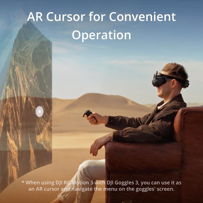 DJI RC Motion 3, FPV Smart Controller with Immersive Motion Control, Compact and Portable, One-Click Emergency Brake, AR Cursor, Intuitive Drone Controller, Multi-Model Compatibility - 4