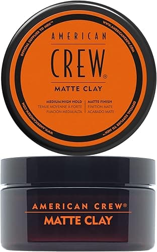 American Crew Texturising Matte Clay with Medium Hold and Low Shine, Gifts for Men, for Control and Definition, Non-Greasy formula, Hair Styling for Men - 85 g