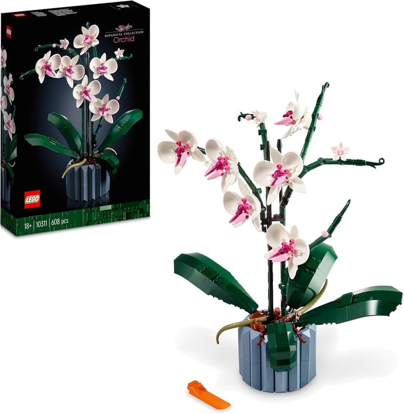LEGO Botanicals L’Orchidée - Plantes ou Fleurs Artificielles d'Intérieur pour Décoration de Maison - Loisirs Créatifs pour Adulte - Idée Cadeau pour Femme ou Homme 10311 - 1