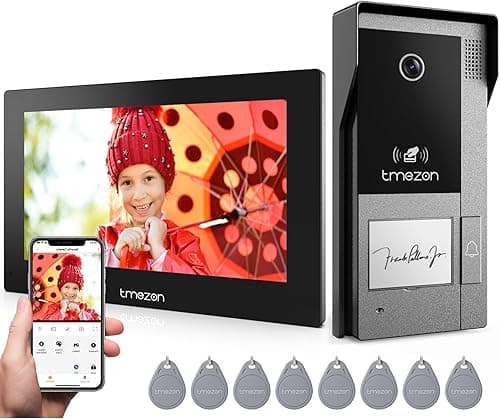 TMEZON 2 Fils Visiophone Connecté Interphone Vidéo Filair…