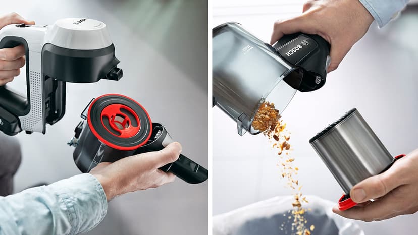 Bosch Electroménager Unlimited 7, BBS711W, aspirateur Balai, autonomie de 40 Min, Brosse motorisée avec éclairage LED, Batterie 3.0 Ah Power for All, Tube Flexible, Poids léger, Accessoires, Blanc - 9