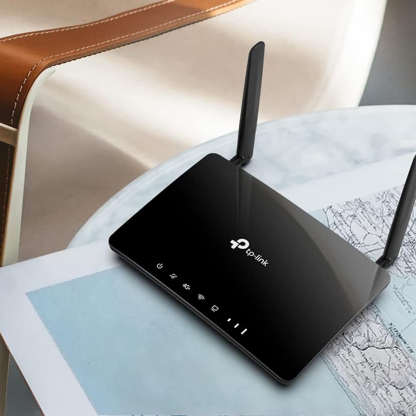 TP-Link Archer MR550 4G+ Cat6 Router 300Mbps Dual Band AC1200 Wi-Fi with SIM Card MicroSIM Gigabit LAN/WAN Port MU-MIMO No Configuration TP-Link OneMesh Technology - 4