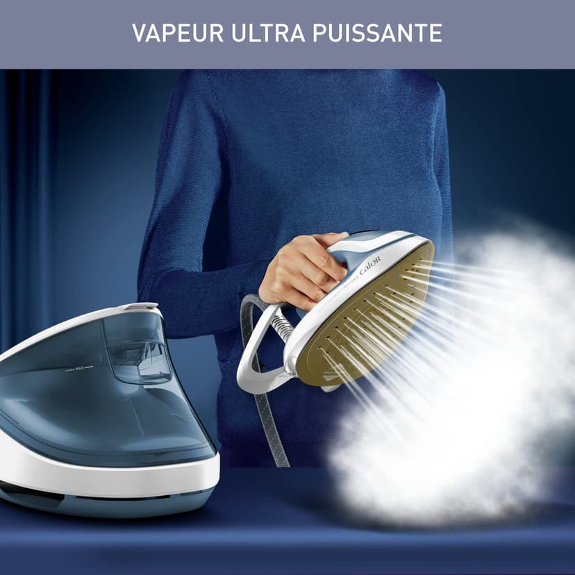 Calor Pro Express Ultimate Steam Generator, Pressure 7.6 bar, Steam 155 g/min, Pressing 580 g/min, Technology without adjustments, Vertical Steaming, Made in France GV9710C0 - 3