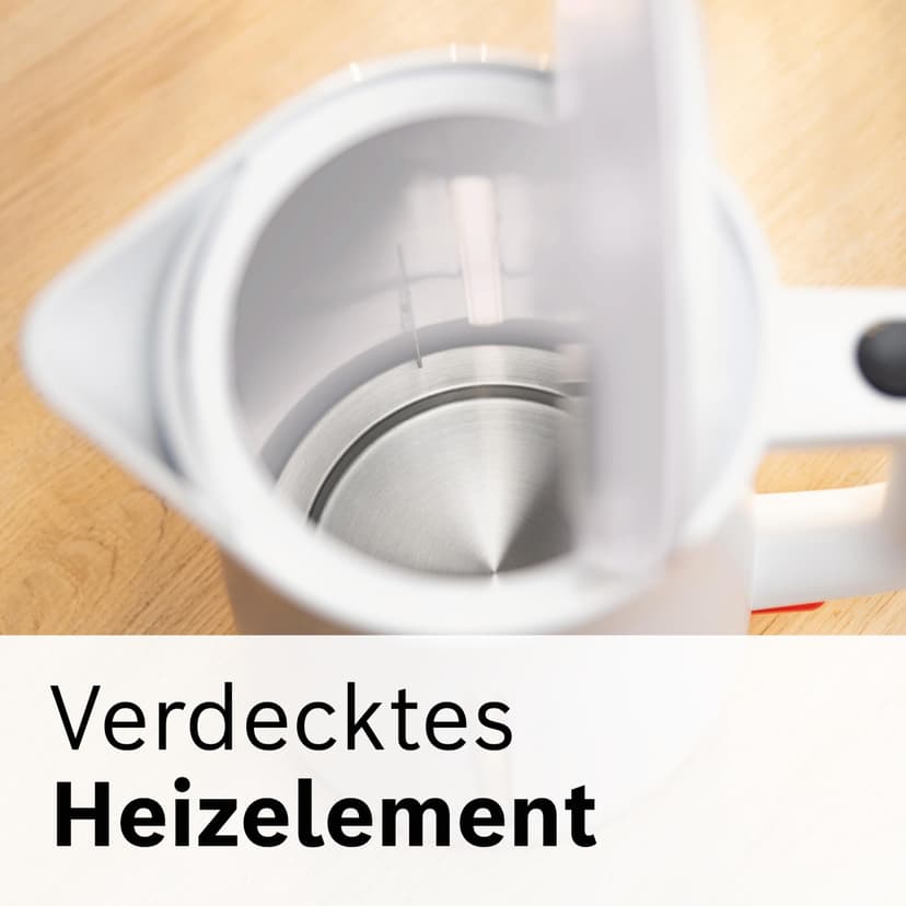 Bosch MyMoment TWK3M121 wireless kettle, automatic shut-off, overheating protection, cup display, water level indicator on both sides, removable anti-limescale filter, 1.7 l, - 6