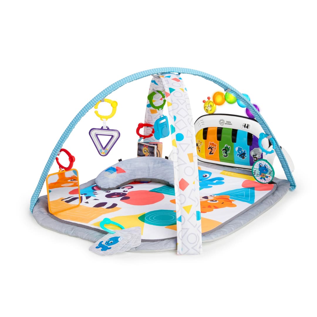 Baby Einstein 4-in-1 Kickin Tunes Play Gym, Tummy Time Ba…
