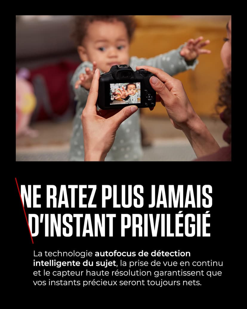 Canon EOS R100 Appareil Photo Hybride Compact à capteur APS-C stabilisé 24M Pixels, Vidéo 4K, Wi-FI, AutoFocus Dual Pixel, boitier Nu Noir - 4