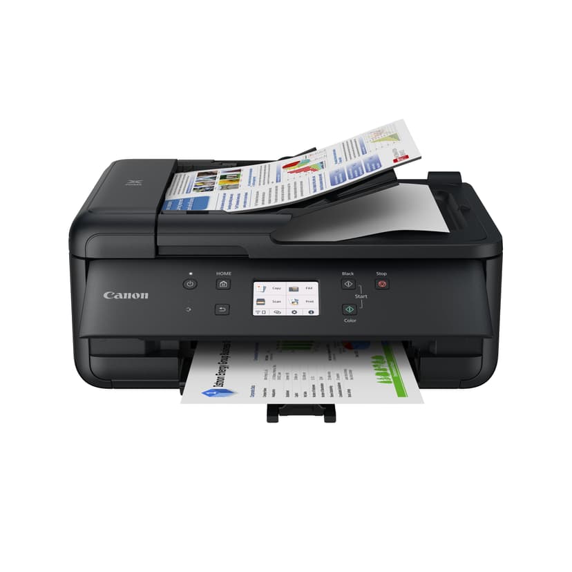 Canon PIXMA TR7650 Imprimante Multifonction A4 WiFi - Imprimante Jet d’Encre Couleur 4 en 1 (Scanner, copieur, imprimante sans Fil, fax, ADF, WiFi, LCD,), Blanc - 3