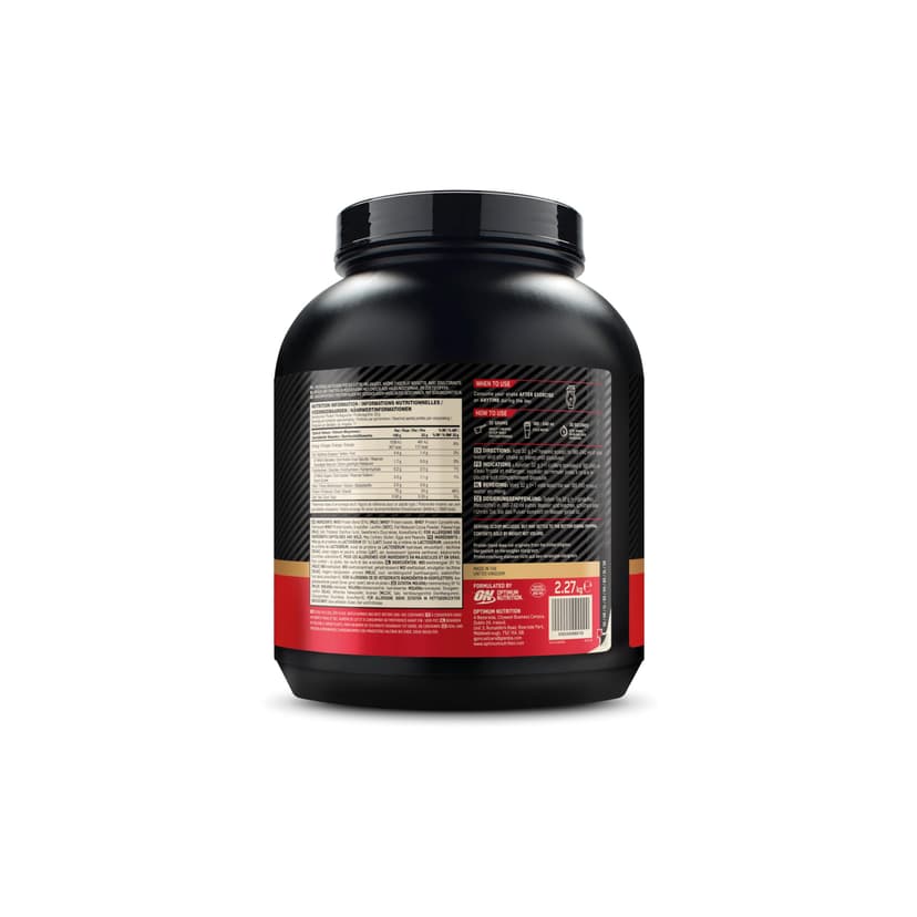 Optimum Nutrition Gold Standard Whey Muscle Building and Recovery Protein Powder with Naturally Occurring Glutamine and Amino Acids, Chocolate Hazelnut, 71 Servings, 2.27kg, Packaging May Vary - 9