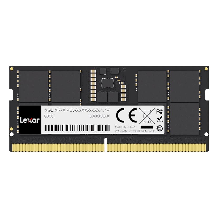 Lexar SODIMM RAM DDR5 16Go 5600 MHz, 262-Pin DDR5 SODIMM … - 1