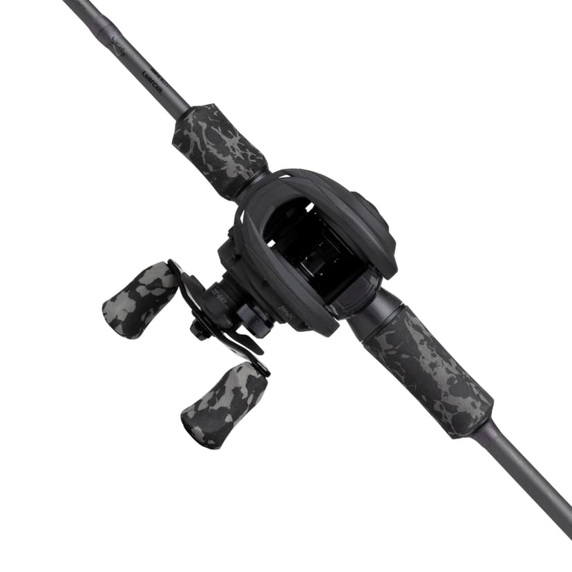 Abu Garcia MAX X Black Ops Casting Fishing Rod and Reel Combo, 1.98 m 10-40g, River Set, Baitcast Combos for Freshwater Predator Anglers, Pike Perch and Zander - Black - 1