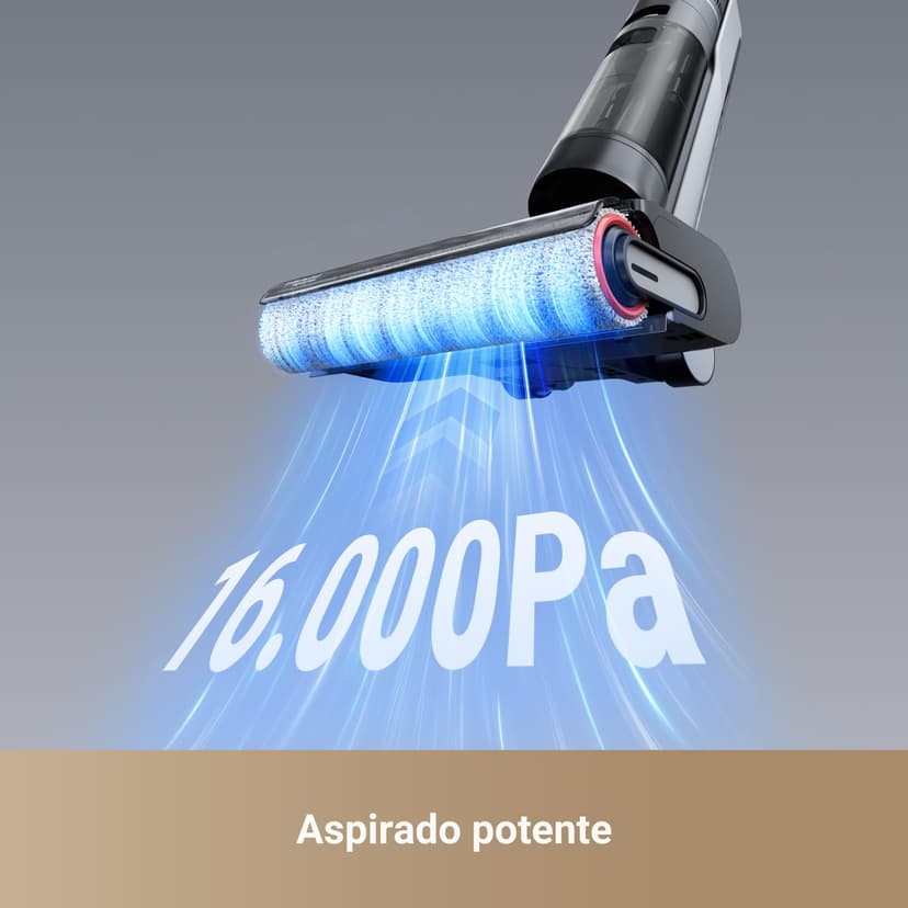 DREAME H12 Pro Ultra Wet & Dry Vacuum Cleaner, Wash 60 °C, Dry 30 Minutes, Double Rotation Auto Cleaning with Heavy Duty Scraper, 16 kPa Suction, 2 Edge Brush, Intelligent Detection/Adjustment - 6