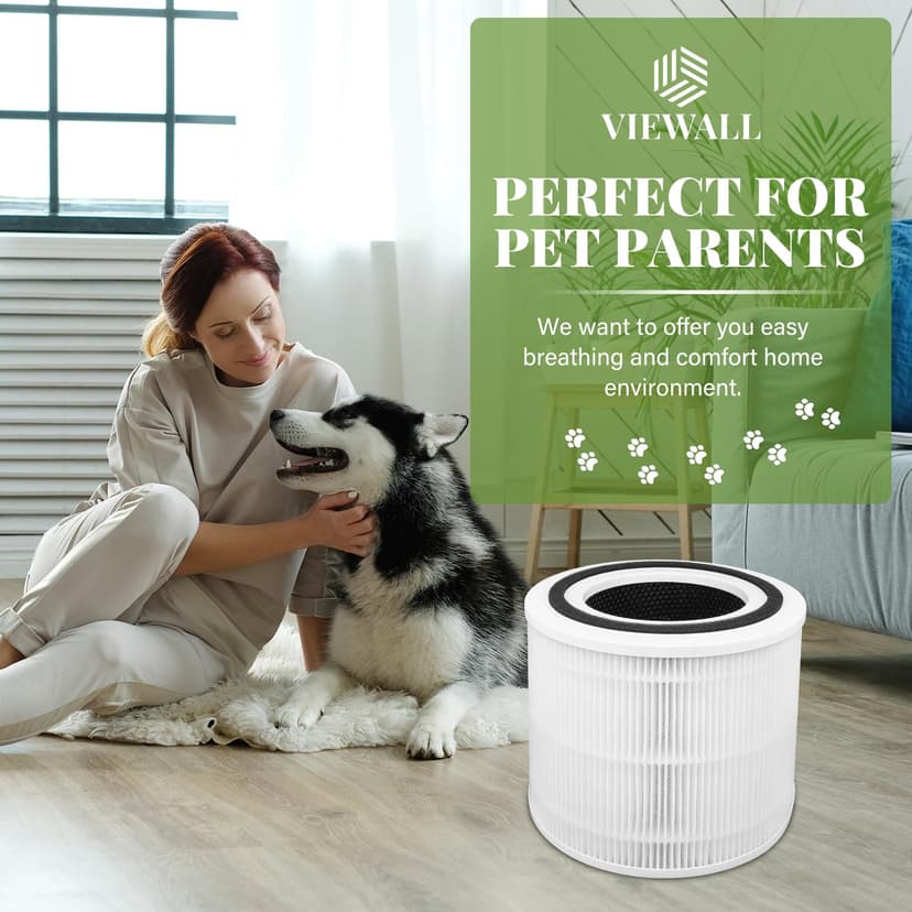 Core 300s Air Purifier Filter for LEVOIT Core 300s / Core 300 Air Purifier, 3-in-1 Pre, H13 Grade True HEPA Activated Carbon, High Efficiency Filter Replacement, Part Number Core 300 RF Filter, 2-Pack - 6