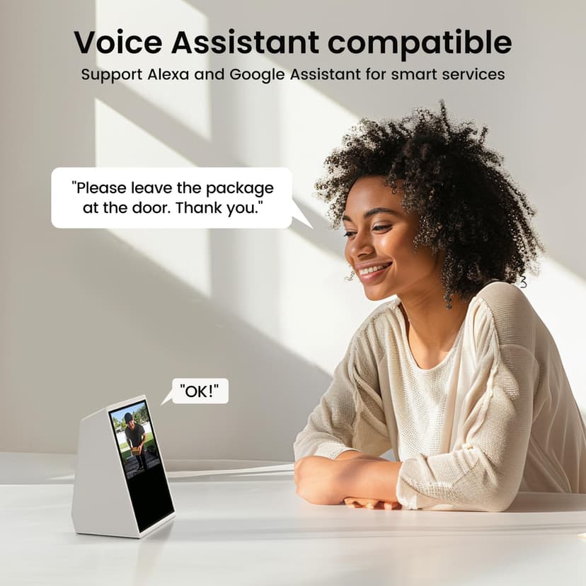 aosu 2K HD Wireless Video Doorbell Camera with Chime, Battery Powered, Wide Angle, 2-Way Talk, AI Human Detection, Local & Cloud Storage, 2.4GHz WiFi, Alexa Compatible, Senior-Friendly - 7
