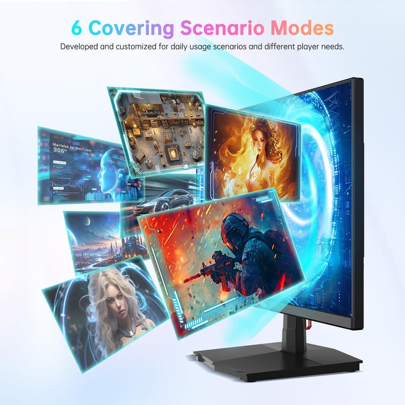 TITAN ARMY 49 Inch Curved Gaming Screen 144Hz, DFHD 3840 x 1080, Ultrawide 1800R VA Gaming Screen, 32:9, HDR400, G-Sync & FreeSync, 99% sRGB, USB Type-C 65W, Height Adjustable, HDMI, DP, C49SHC - 9