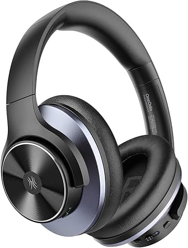 OneOdio A10 Casque Bluetooth sans Fil à Réduction de Bruit Active Hybride à Multi Mode 62 Heures Extra Bass, Casque Audio, Bluetooth & Filaire Mode,Voyage, Bureau,Connexion à 2 Appareils Bluetooth