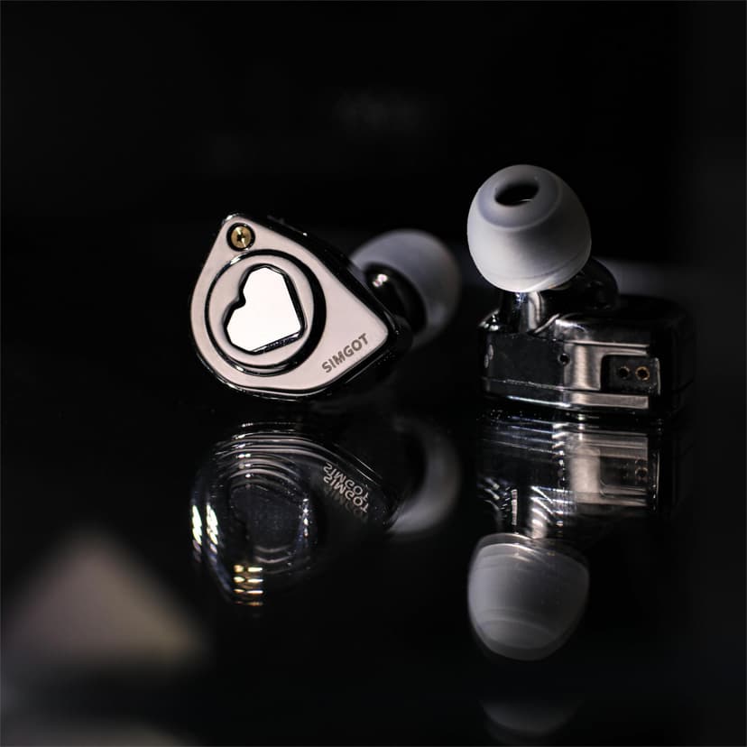 Linsoul SIMGOT EW300 1DD+1Planar+1PZT Hybrid Driver In Ear Monitor, Wired Earbuds IEM, Gaming Earbuds with Detachable Nozzles, Silver-Plated OFC IEM Cable (Standard Edition) - 6