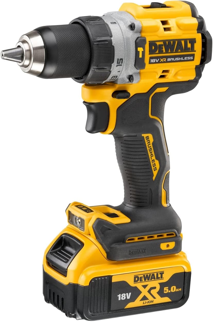 Dewalt - Perceuse-visseuse à percussion compacte XR 18V 5Ah Li-Ion Brushless - DCD805P2T-QW - 1