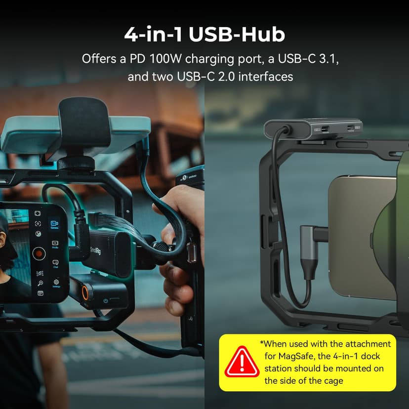 SMALLRIG x Brandon Li All-in-One Mobile Video Kit, Universal Quick Release Phone Video Rig Kit for iPhone for SamSung for Pixel, with 67mm VND Filter Wireless Rotatable Handles for M.2 SSD - 4596 - 7