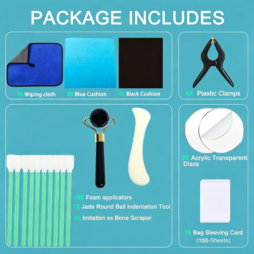 Card Cleaning Kit - 28 Pieces Trading Card Cleaning Kit, Maintenance Accessory Set, Acrylic Polishing or Home Offices, Sports Collector, Com Fair - 4