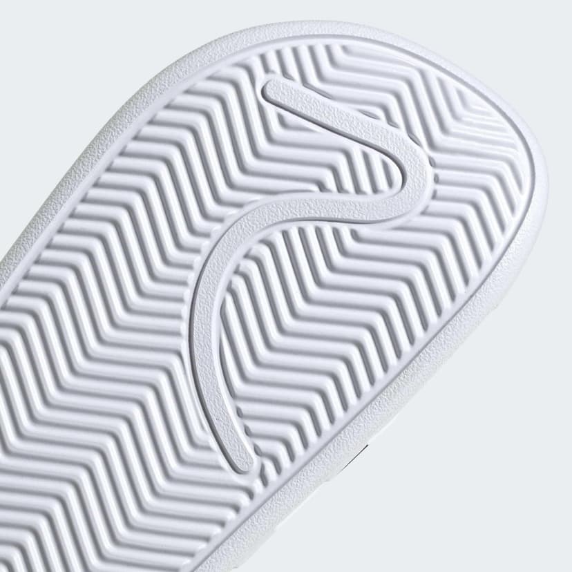 adidas Unisex Adilette Clogs, Cloud White/Core Black/Cloud White, 4 UK - 8