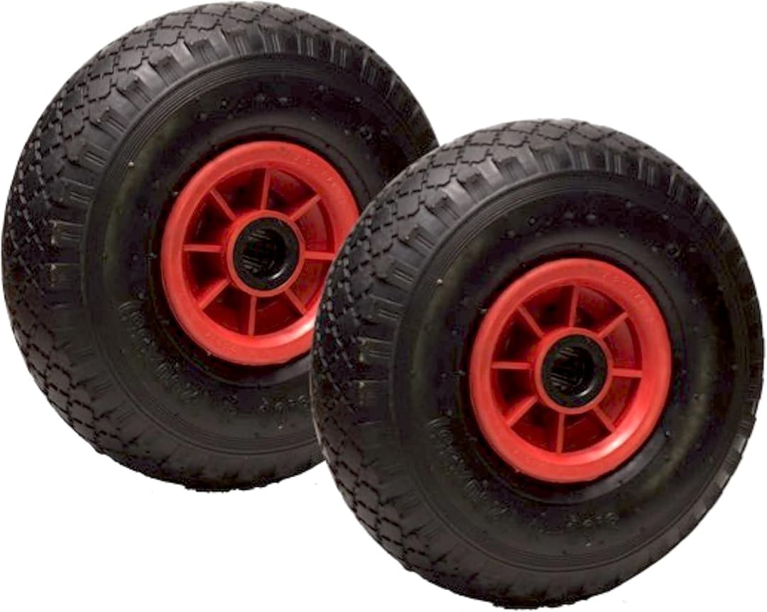 Roues-et-Roulettes - Set of 2 Inflatable Tyres 3.00-4 2PR - for Sack Trucks Wheelbarrows and Hand Carts - 260 x 85mm/10 x 3.4 inches - Bore Diameter 25mm/1 inch