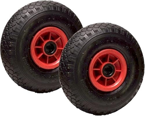 LOT de 2 x roue gonflable diable 260 x 85 (3.00-4) alésag…