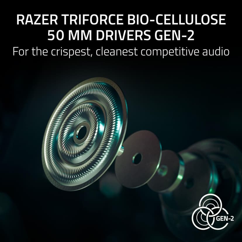 Razer BlackShark V3 Pro for PlayStation - Wireless Active Noise Cancellation Esports Headset ANC - TriForce 50 mm Drivers - HyperSpeed 2,4 GHz - THX Spatial Audio - PS5/PC | White - 6