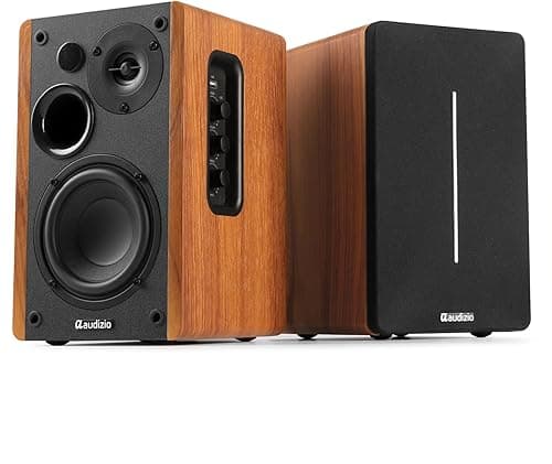 Audizio KS01B Active Bluetooth Bookshelf Speakers, 120W H…