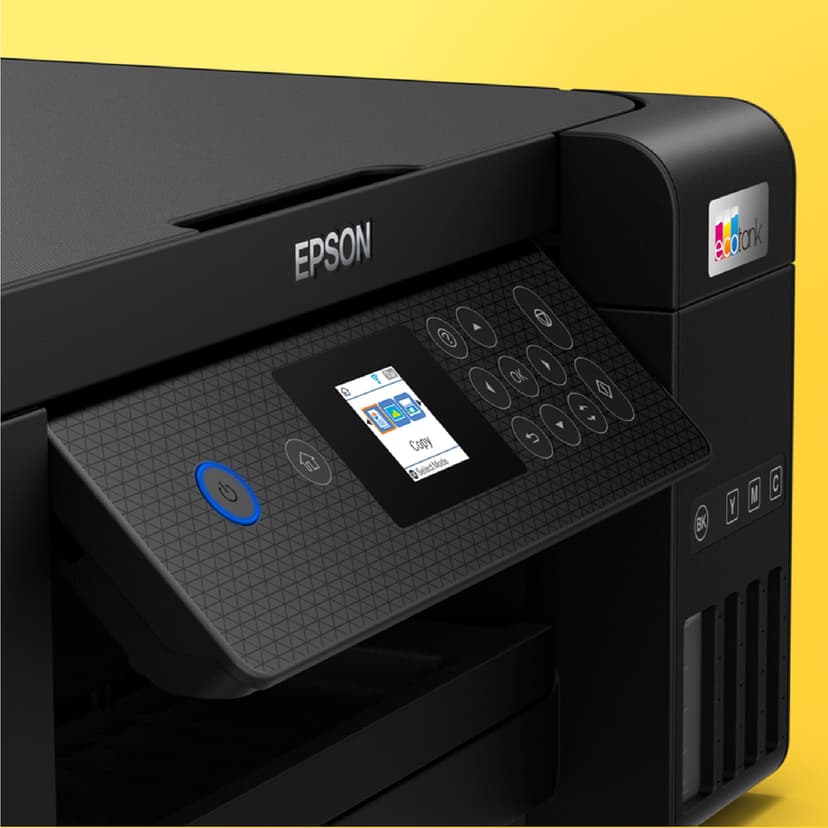 Epson Imprimante EcoTank ET-2851 avec réservoirs, Multifonction 3-en-1: Imprimante recto verso / Scanner / Copieur, A4, Jet d'encre couleur, Wifi Direct, Ecran, Faible coût par page, Compact - 6