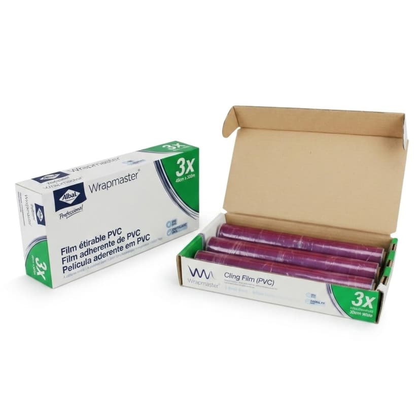 WRAPMASTER Recharge Film Alimentaire 45cm x 300m pour Dis… - 1